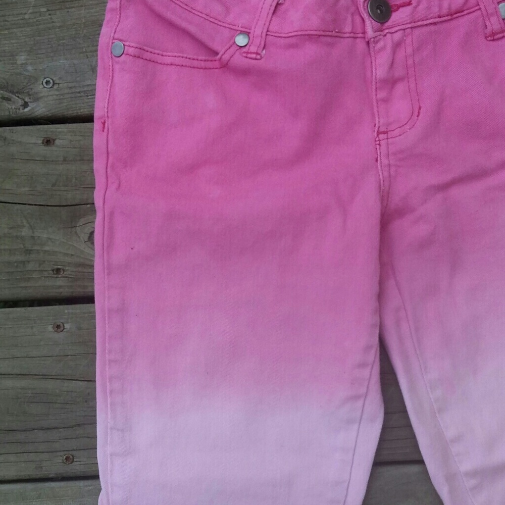 City Streets Ombre Jean Capris Size 9 - Picture 6 of 8